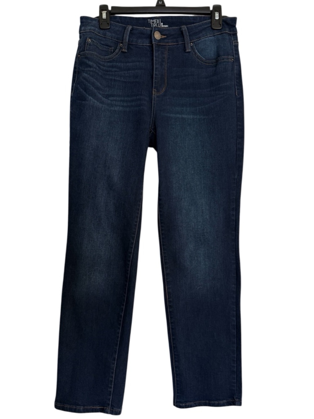 Time and Tru Dark Blue Straight-Leg Jeans Size 8